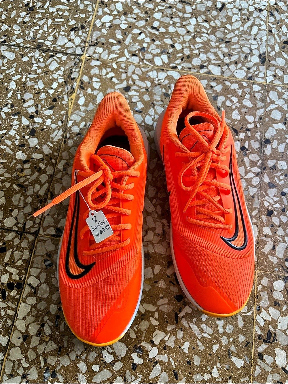 Nike Precision 7 Total Orange Athletic Shoes